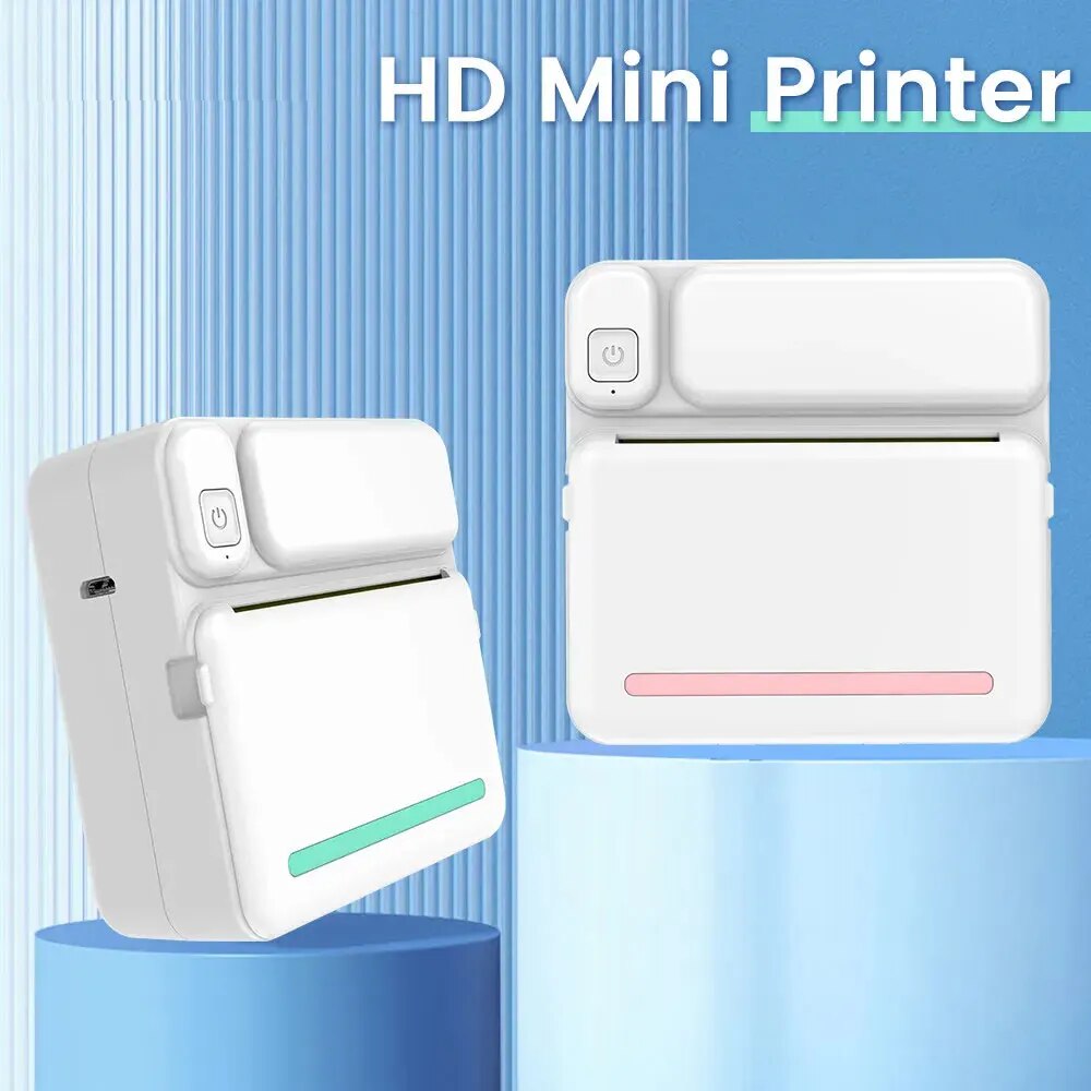 Mini Pocket Thermal Printer Paper Roll - C19 mini impressão portátil impressora térmica