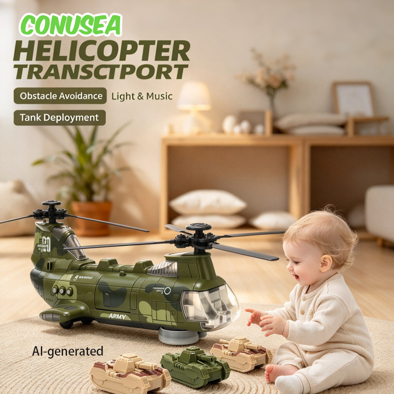 Music - Avião elétrico universal para bebês, modelo