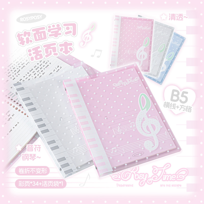 Caderno de Folhas Soltas Rosyp - Blank Sheet Music Notebook avaliação e preço