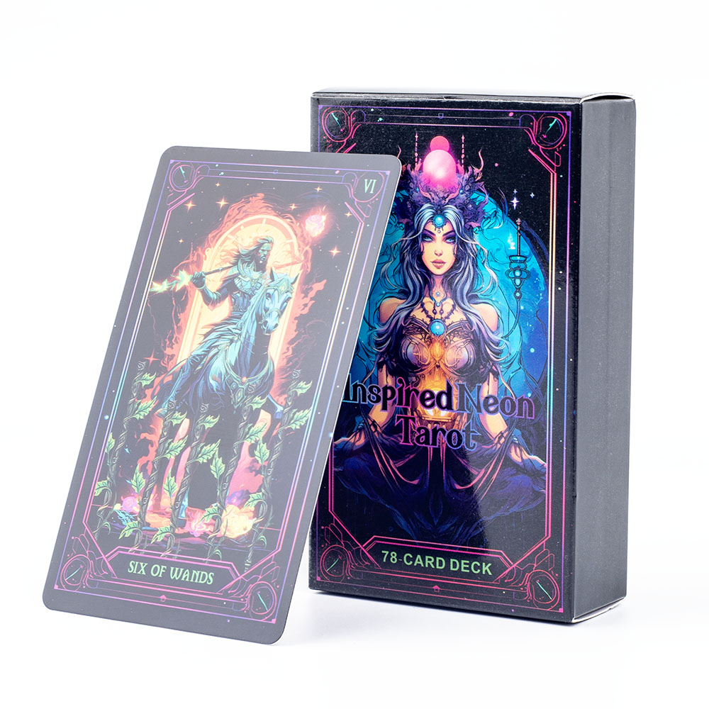 Baralho de tarô neon inspirado - Tarot Deck With Guidebook avaliação e preço