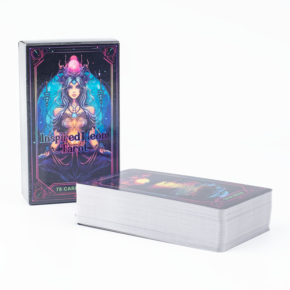 Baralho de tarô neon inspirado - Tarot Deck With Guidebook avaliação e preço